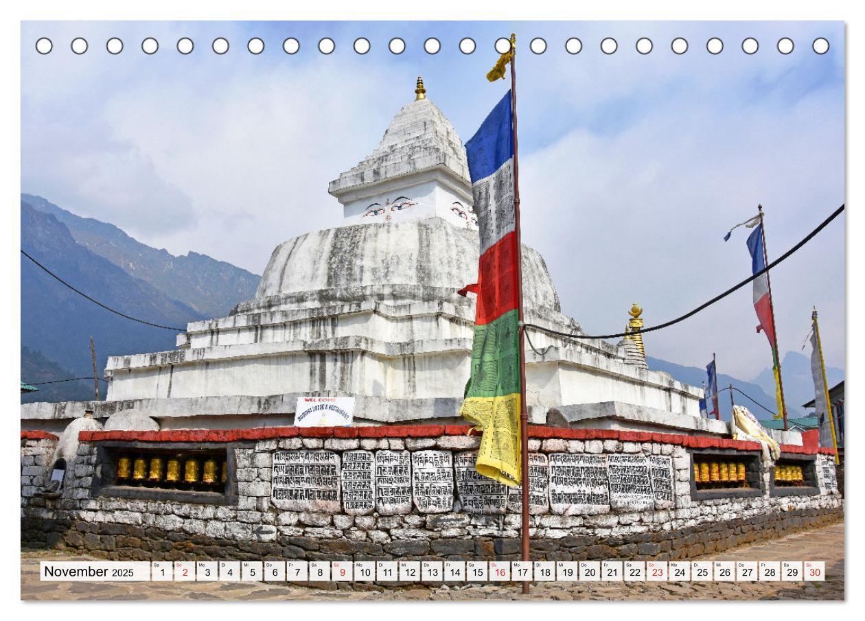 Bild: 9783435210176 | BUDDHISMUS in NEPAL (Tischkalender 2025 DIN A5 quer), CALVENDO...