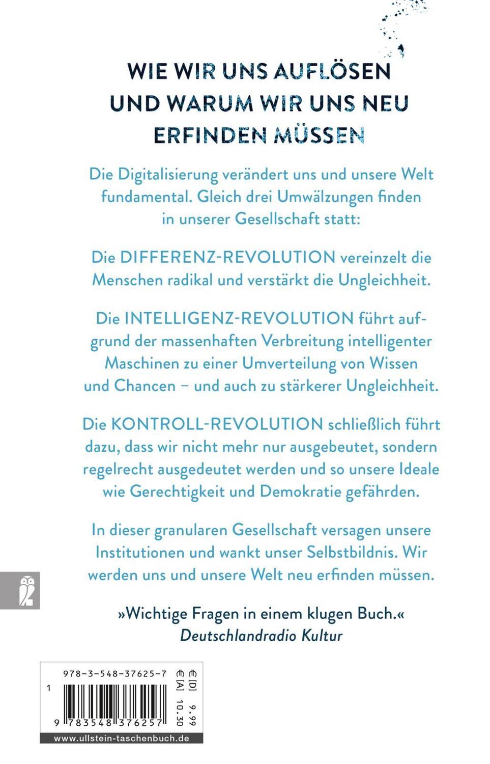 Rückseite: 9783548376257 | Die granulare Gesellschaft | Christoph Kucklick | Taschenbuch | 268 S.