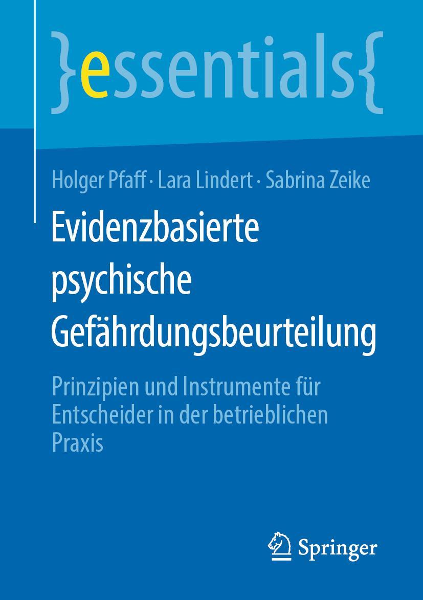 Cover: 9783658280666 | Evidenzbasierte psychische Gefährdungsbeurteilung | Pfaff (u. a.) | x