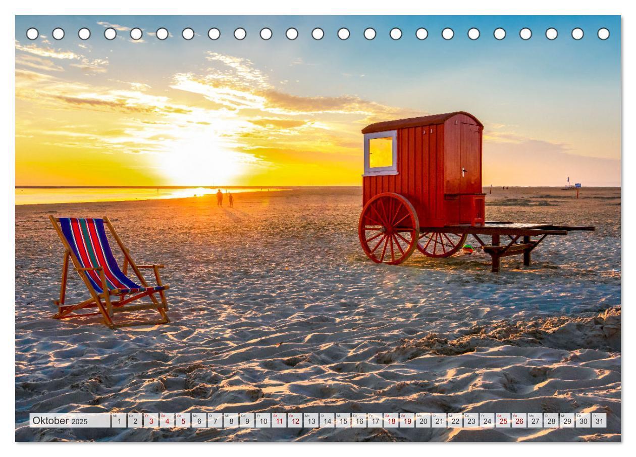 Bild: 9783435080137 | BORKUM-LIEBE (Tischkalender 2025 DIN A5 quer), CALVENDO Monatskalender