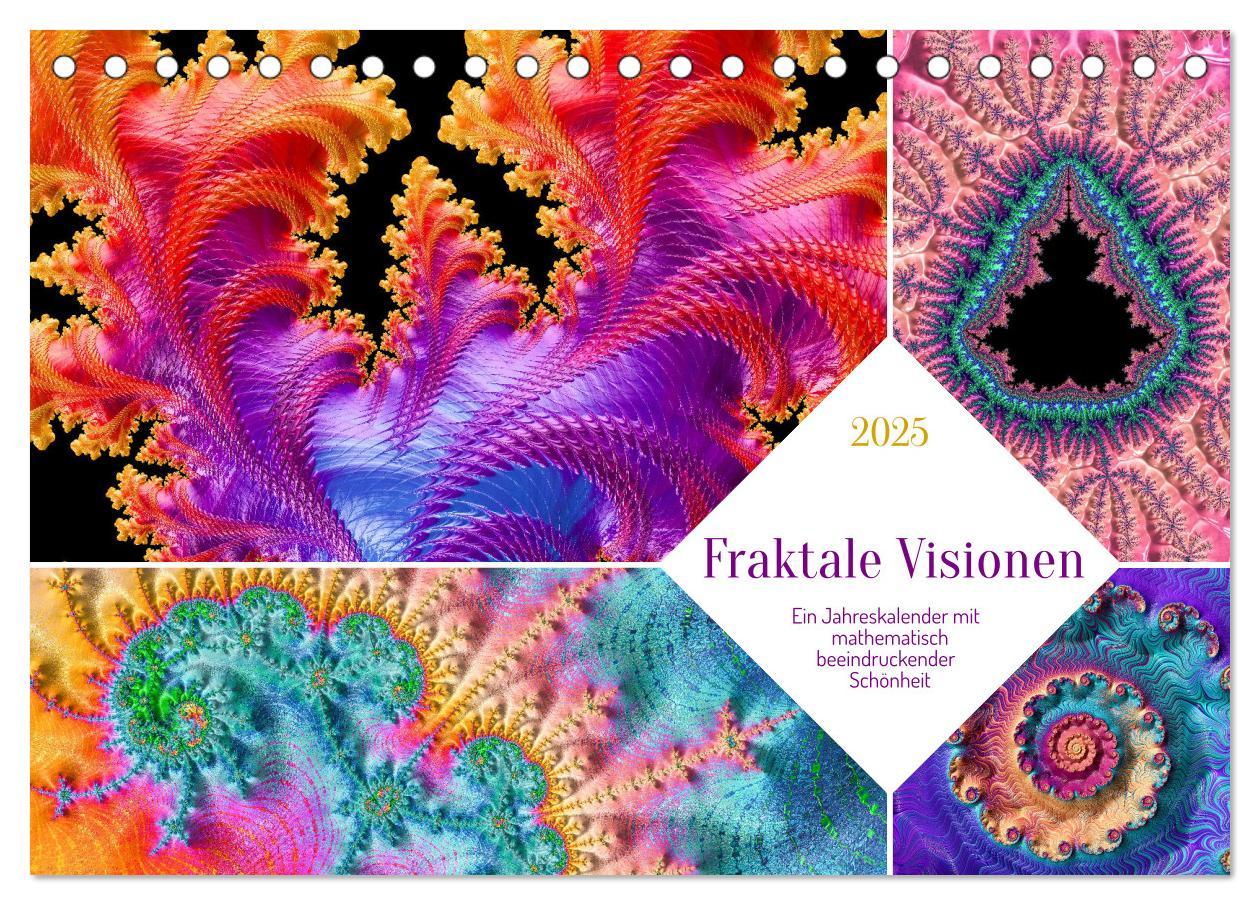 Cover: 9783383848629 | Fraktale Visionen (Tischkalender 2025 DIN A5 quer), CALVENDO...