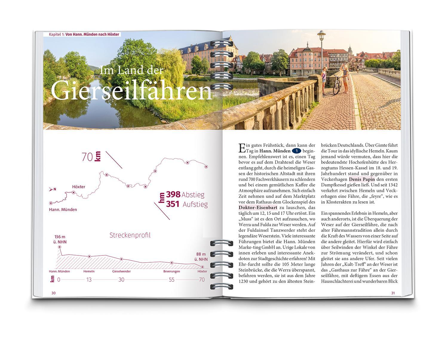 Bild: 9783991217817 | KOMPASS Radreiseführer Weser-Radweg | Taschenbuch | Spiralbindung