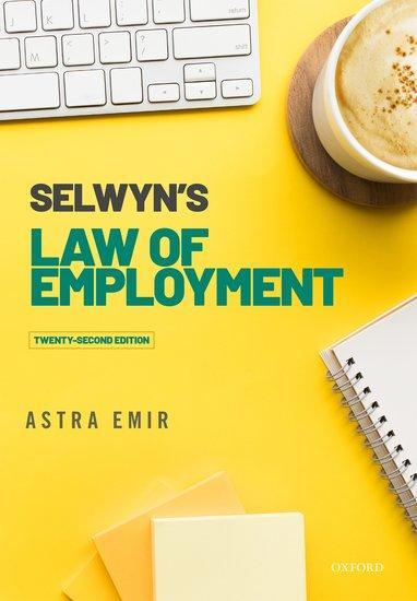 Cover: 9780192858795 | Selwyn's Law of Employment | Astra Emir | Taschenbuch | Englisch