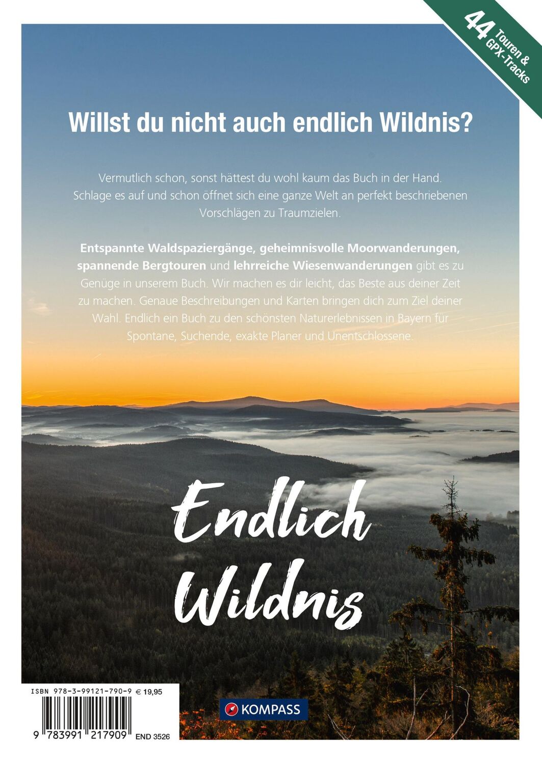 Rückseite: 9783991217909 | KOMPASS Endlich Wildnis - Bayern | 44 naturnahe Wandertouren | Schwann