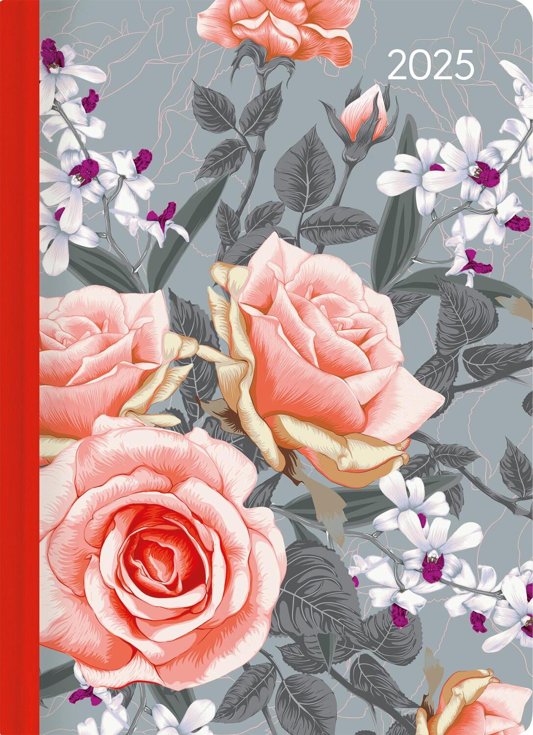 Cover: 4251732344290 | Daily Journal Style Roses 2025 - Taschen-Kalender A6 - Rose - Day...