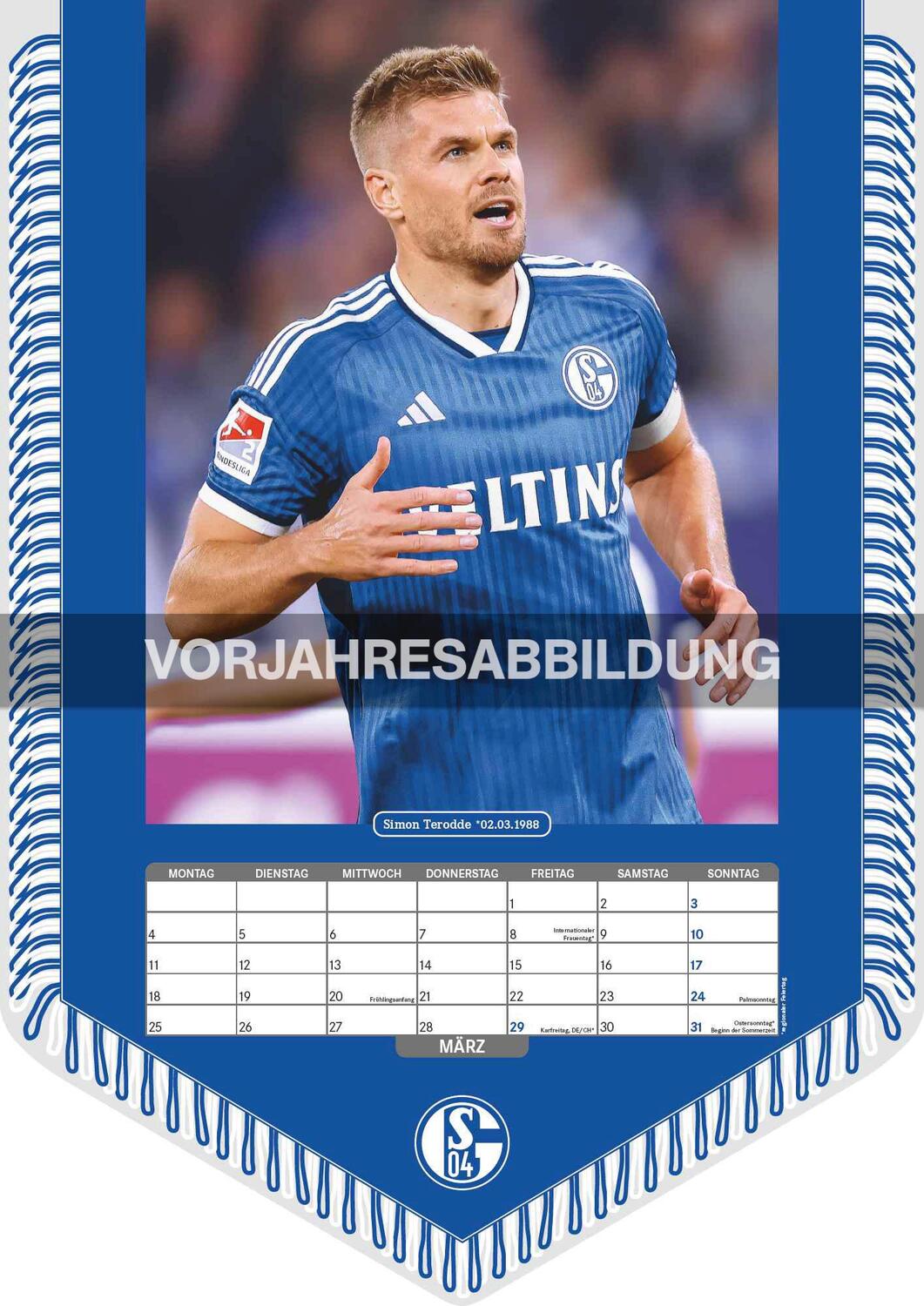 Bild: 4002725994462 | FC Schalke 04 2025 - Bannerkalender - Fan-Kalender -...