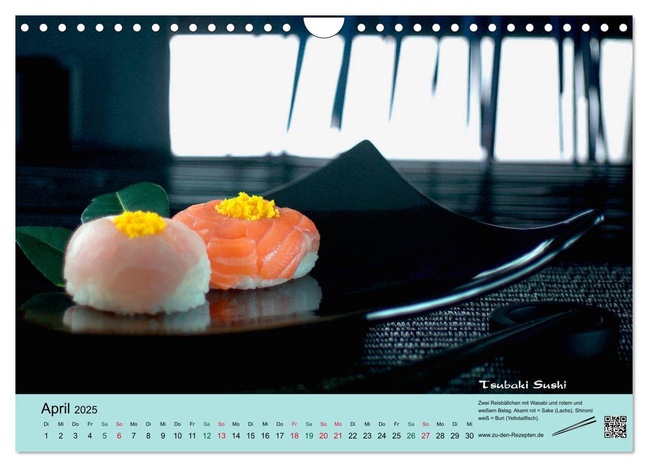 Bild: 9783435460182 | Sushi - Sashimi mit Anleitung für perfektes Gelingen (Wandkalender...