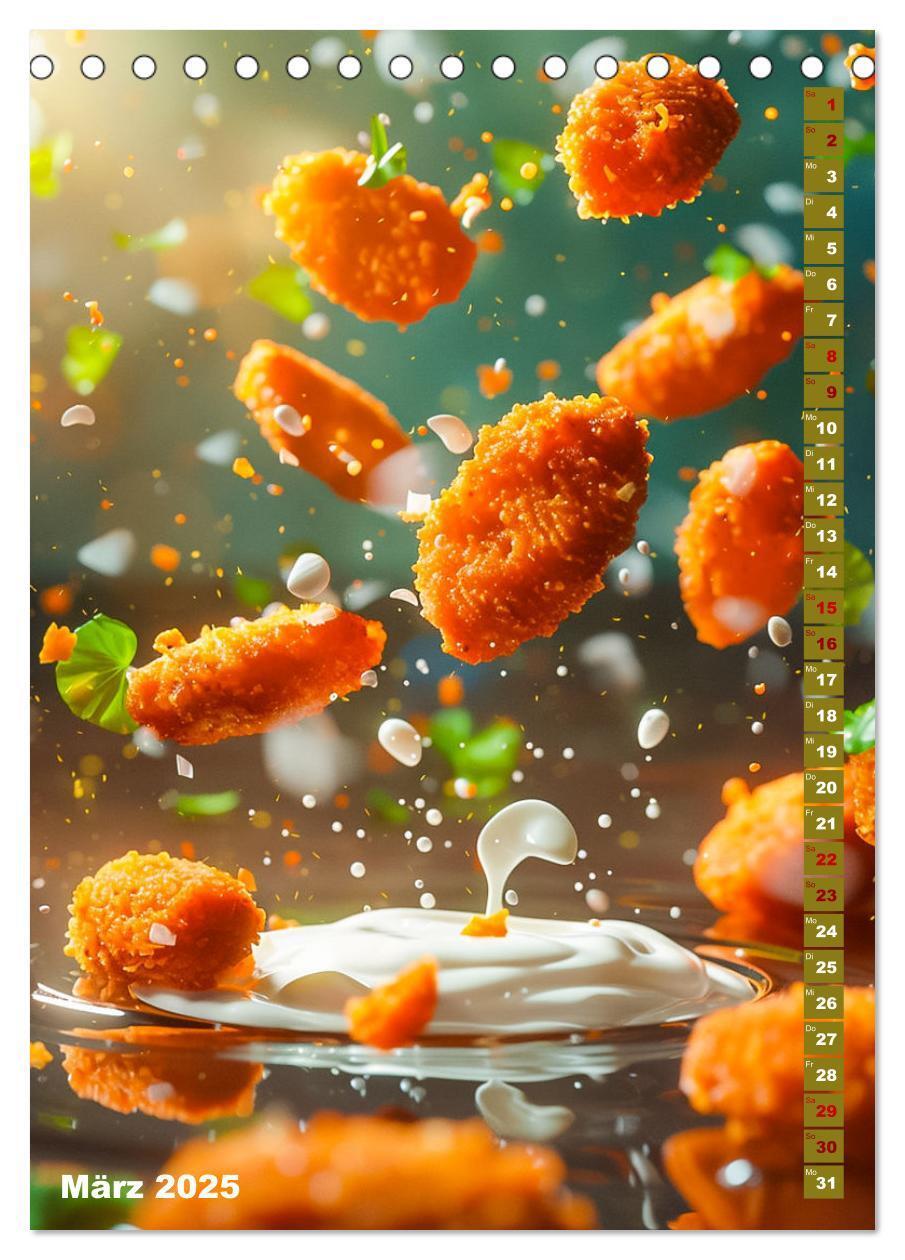 Bild: 9783383825392 | Leckeres Fast Food (Tischkalender 2025 DIN A5 hoch), CALVENDO...