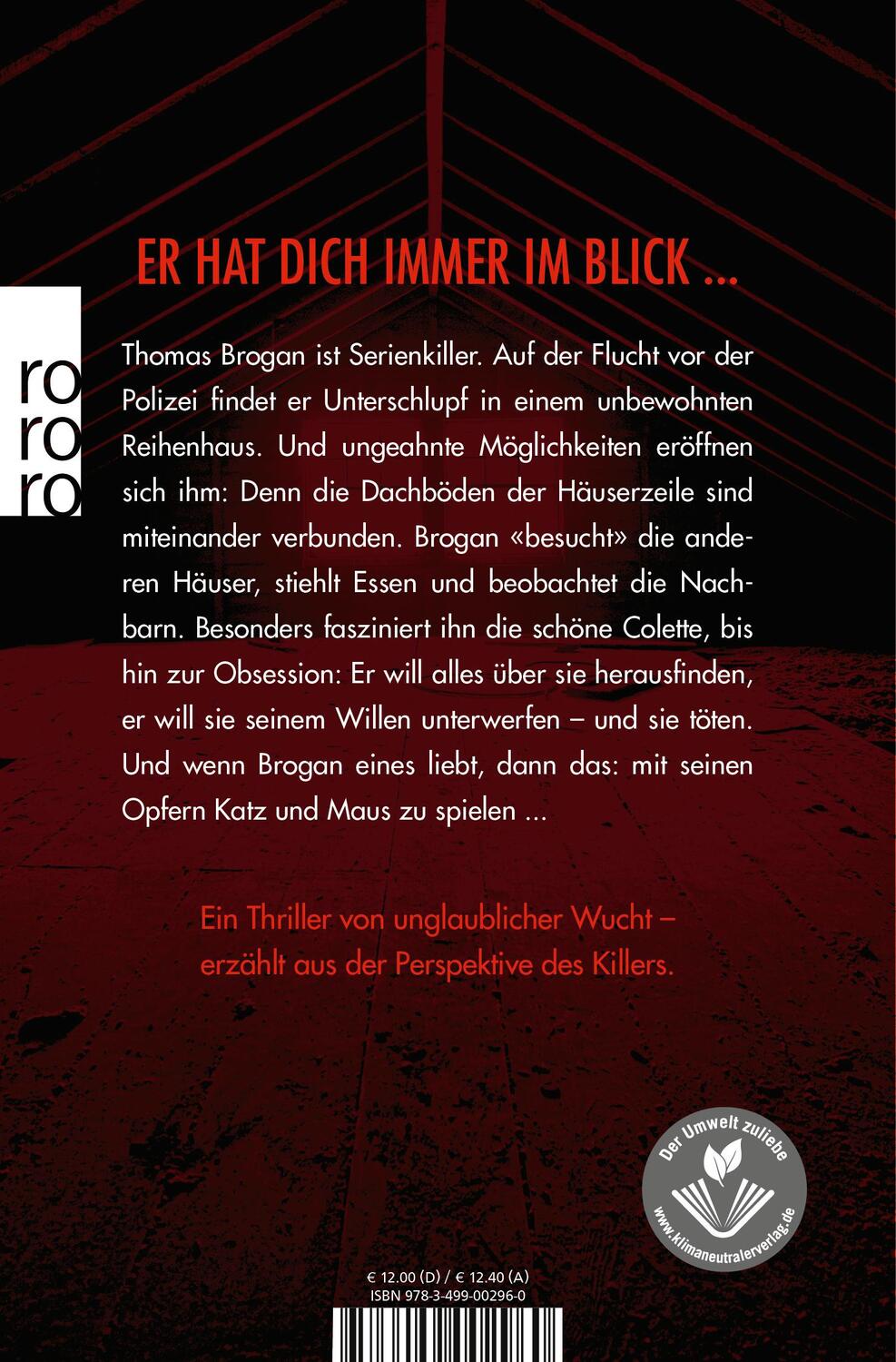 Rückseite: 9783499002960 | Der Bewohner | David Jackson | Taschenbuch | Deutsch | 2020