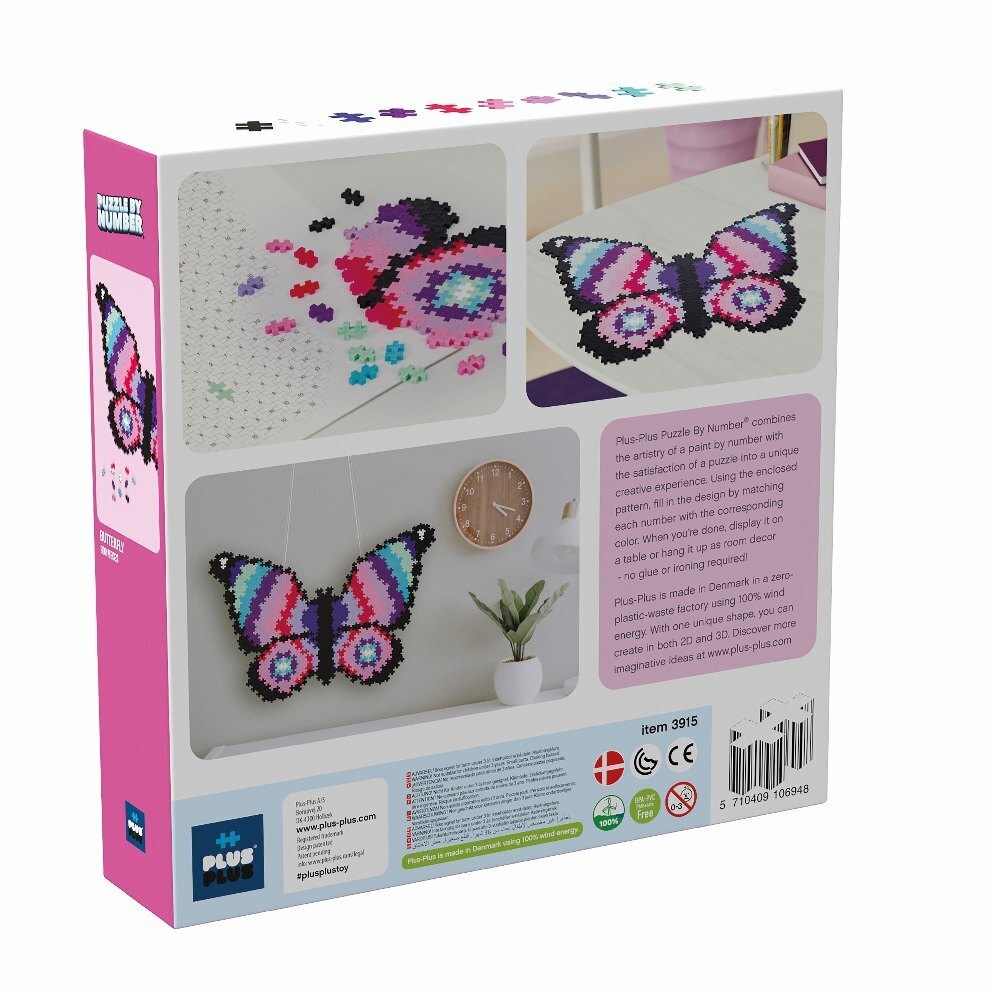 Bild: 5710409106948 | 800 Kreativ Bausteine Puzzle Schmetterling | Stück | 2022 | Plus-Plus