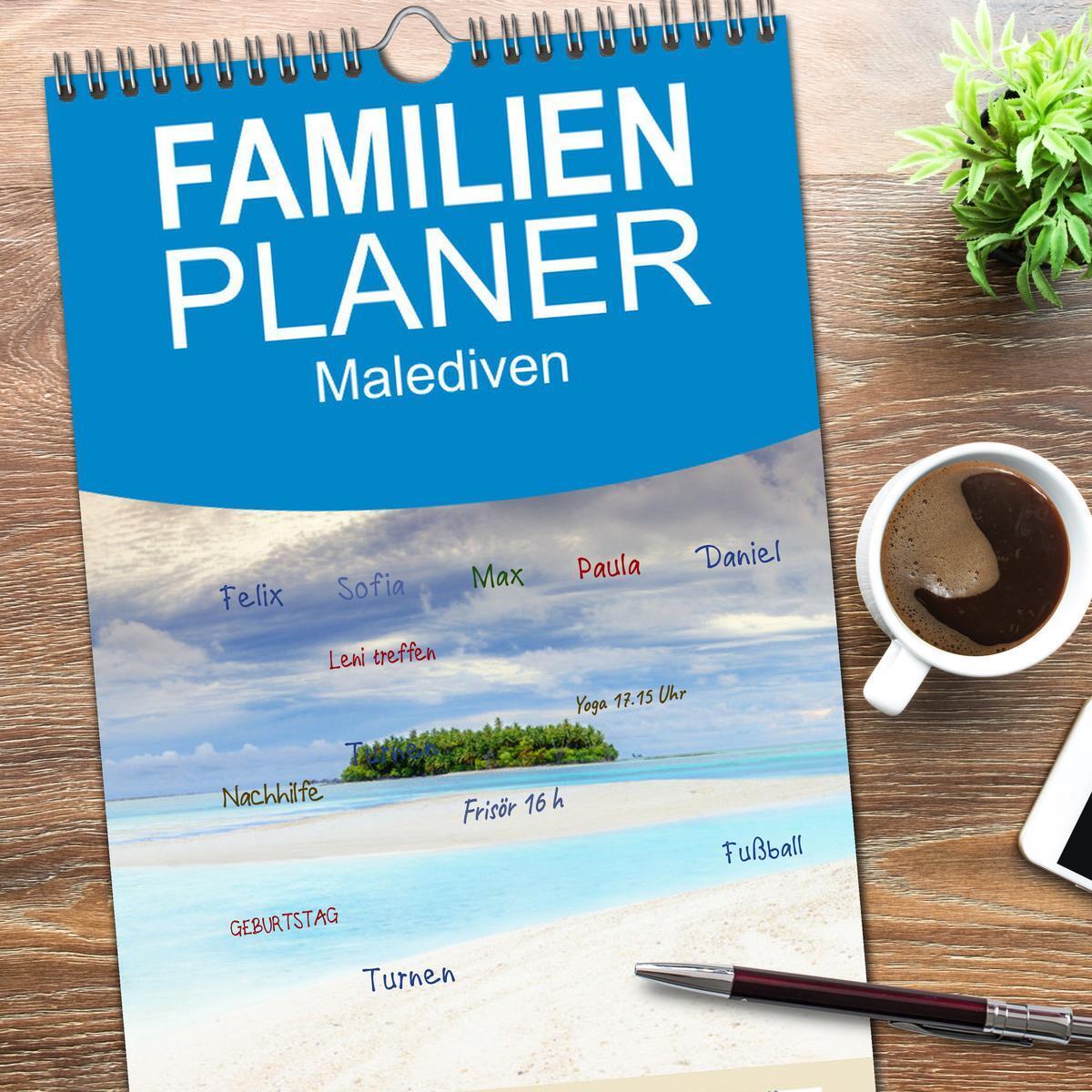 Bild: 9783457093696 | Familienplaner 2025 - Malediven, Perle im Indischen Ozean mit 5...