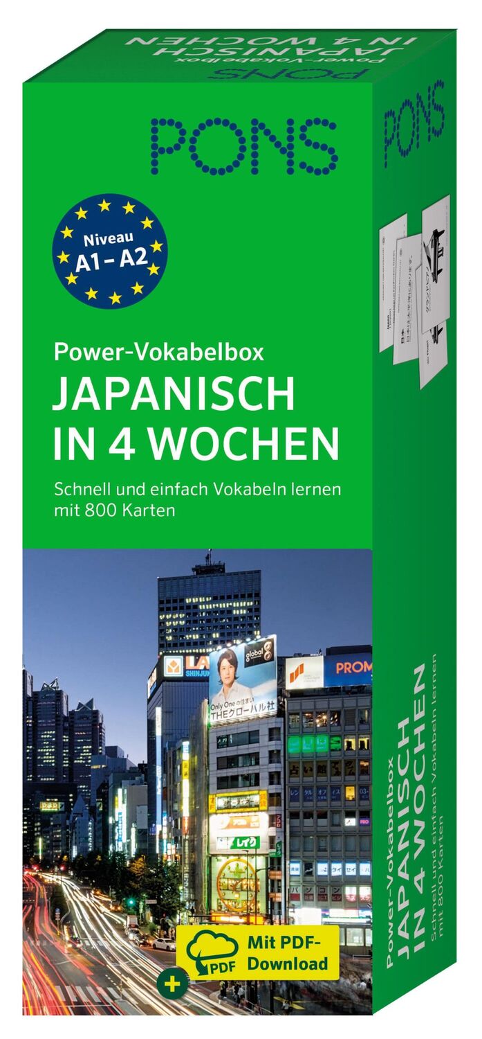 Cover: 9783125624788 | PONS Power-Vokabelbox Japanisch in 4 Wochen | Taschenbuch | 800 S.