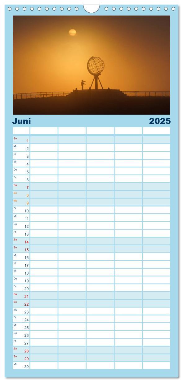 Bild: 9783457113837 | Familienplaner 2025 - Lappland mit 5 Spalten (Wandkalender, 21 x 45...