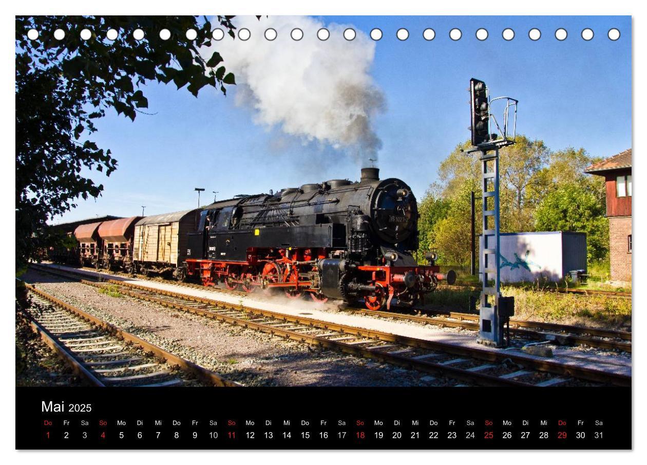 Bild: 9783435766284 | Unterwegs am Bahndamm (Tischkalender 2025 DIN A5 quer), CALVENDO...