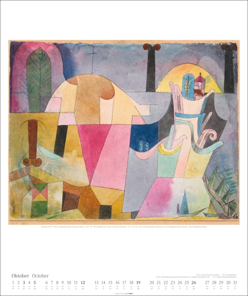 Bild: 9783839900093 | Paul Klee Kalender 2025 | Paul Klee | Kalender | Spiralbindung | 14 S.