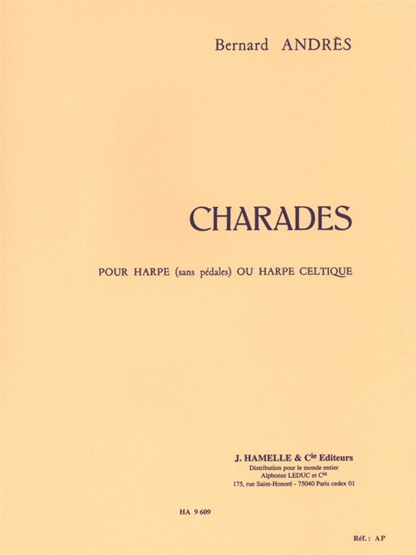 Cover: 9790230760959 | Charades | Harpe Celtique | Bernard Andres | Buch | Alphonse Leduc