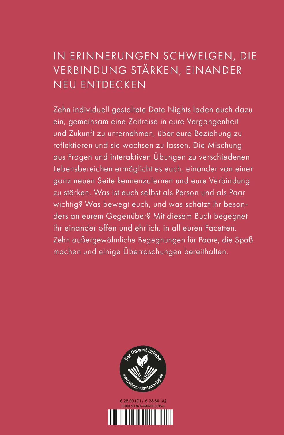 Rückseite: 9783499013768 | Date Night - Zeit für euch | Tom Bobsien | Buch | 176 S. | Deutsch