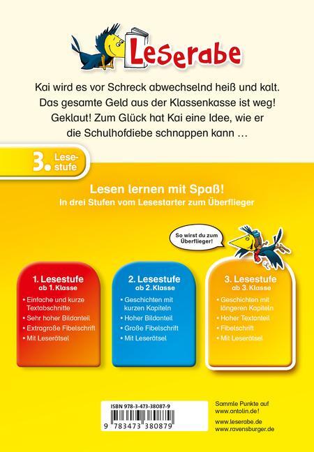 Bild: 9783473380879 | Kai jagt die Schulhofdiebe - Leserabe 3. Klasse - Erstlesebuch für...