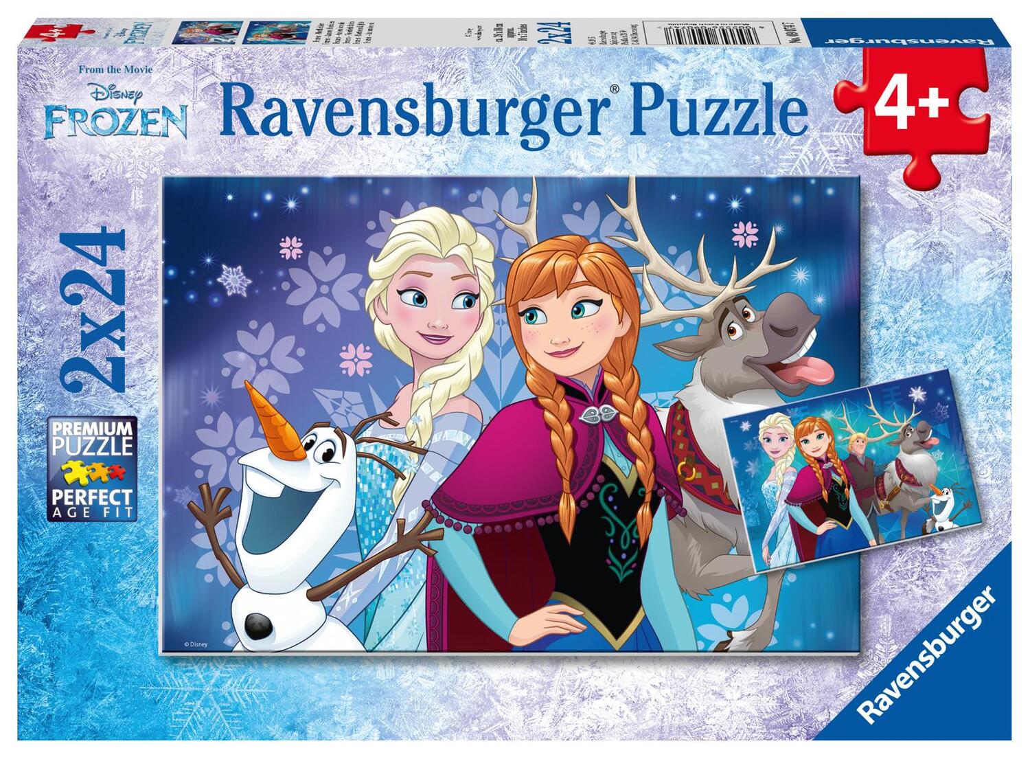 Cover: 4005556090747 | Disney Frozen Nordlichter. Puzzle 2 x 24 Teile | Spiel | Deutsch