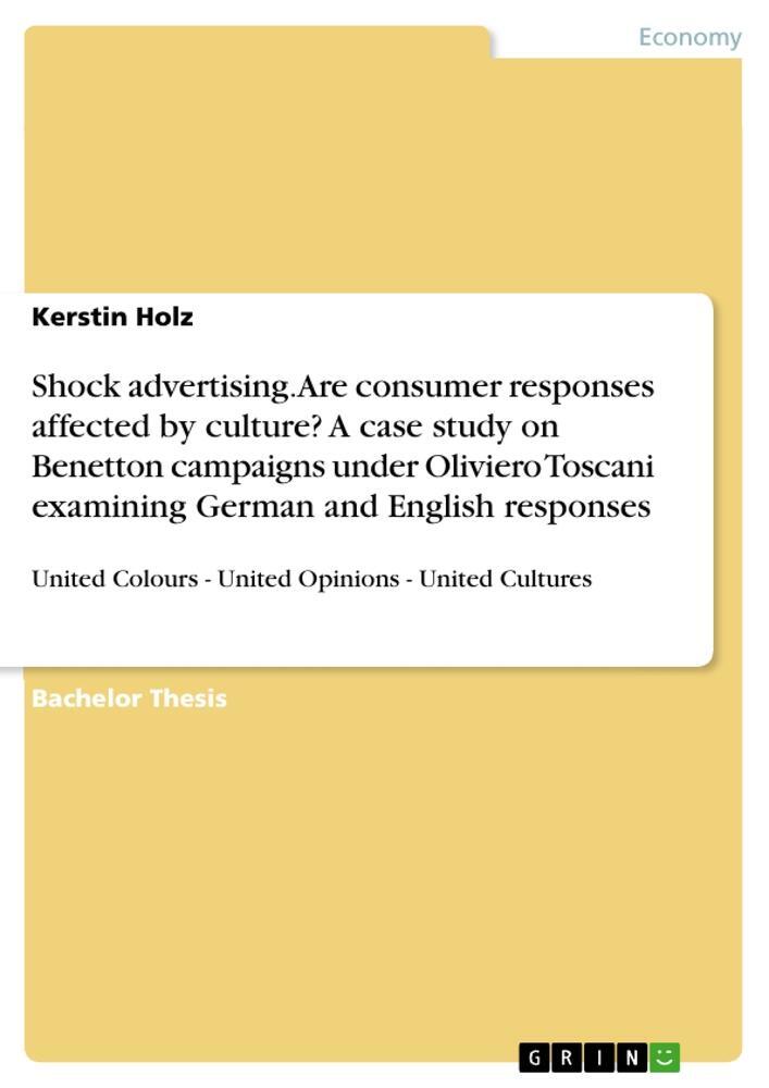 Cover: 9783638688895 | Shock advertising. Are consumer responses affected by culture? A...