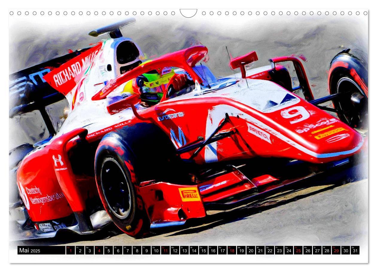 Bild: 9783435243228 | Deutsche in der Formel 1 (Wandkalender 2025 DIN A3 quer), CALVENDO...