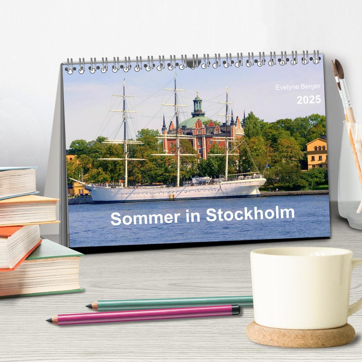 Bild: 9783435643370 | Sommer in Stockholm 2025 (Tischkalender 2025 DIN A5 quer), CALVENDO...