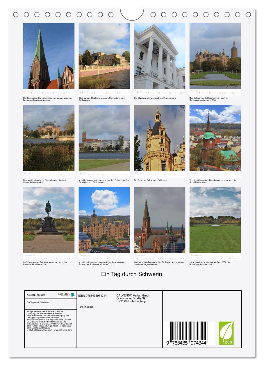 Bild: 9783435974344 | Ein Tag durch Schwerin (Wandkalender 2025 DIN A4 hoch), CALVENDO...