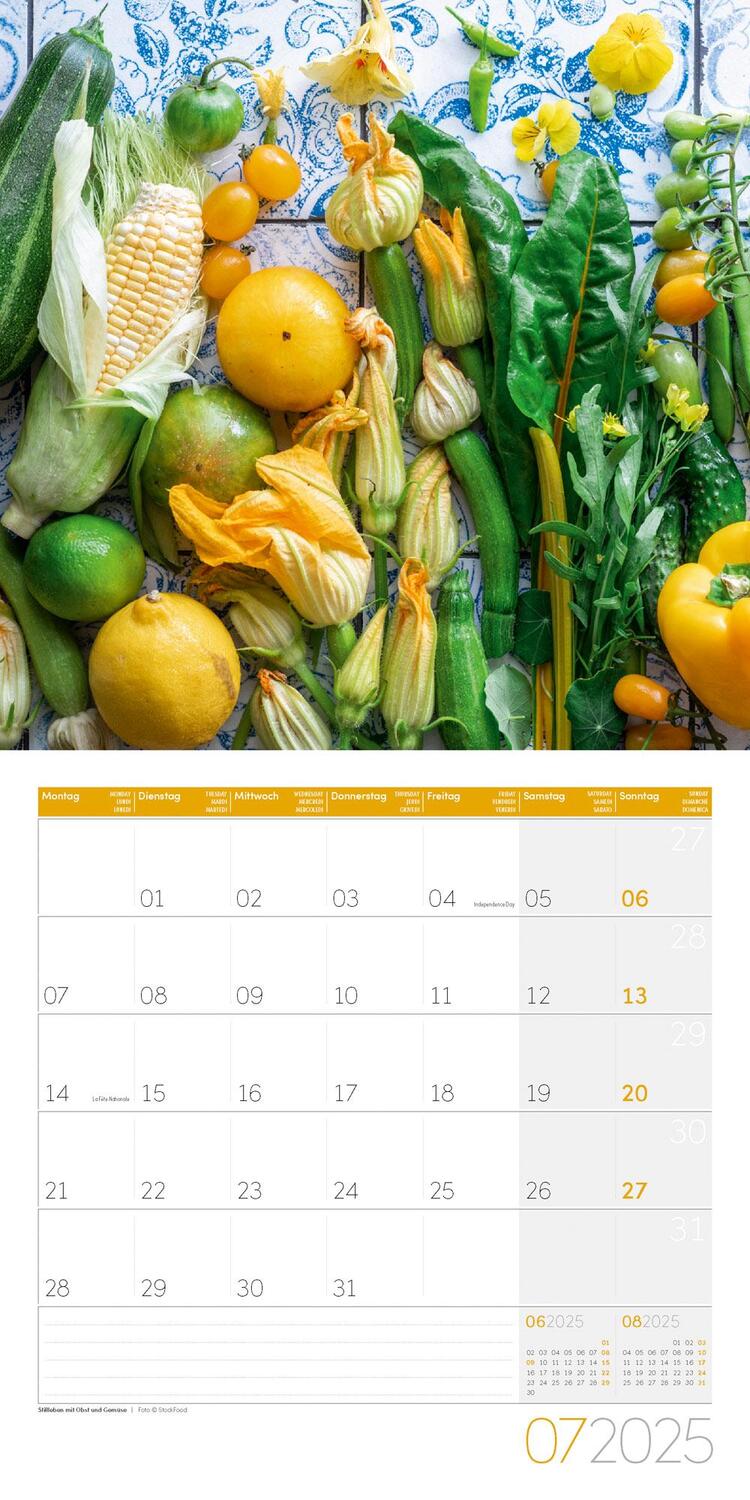 Bild: 9783838445298 | Food Kalender 2025 - 30x30 | Ackermann Kunstverlag | Kalender | 28 S.