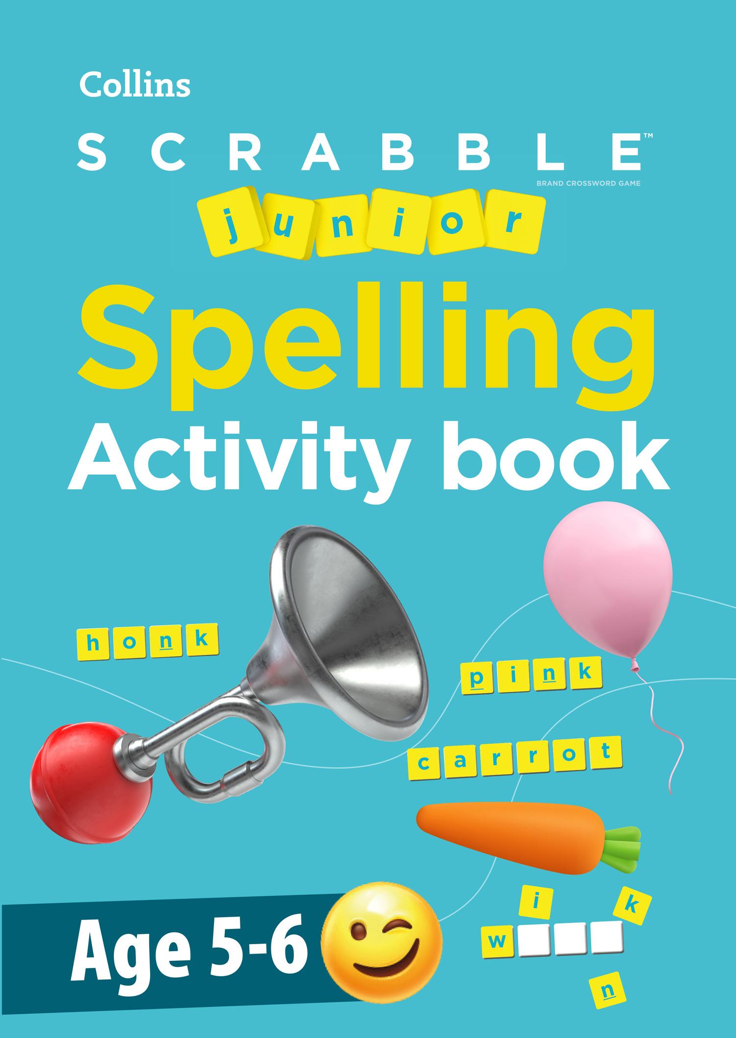 Cover: 9780008591151 | SCRABBLE(TM) Junior Spelling Activity book Age 5-6 | Collins Scrabble