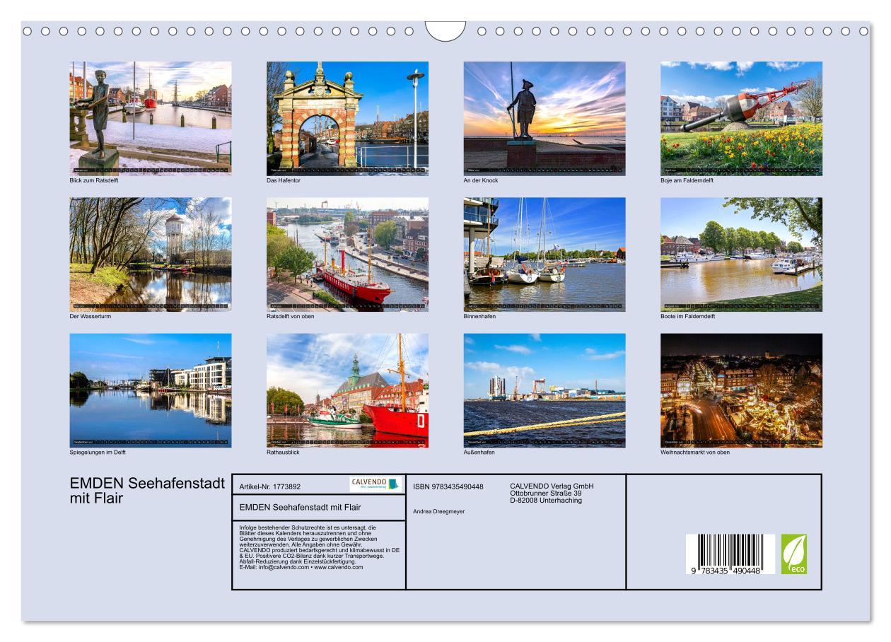 Bild: 9783435490448 | EMDEN Seehafenstadt mit Flair (Wandkalender 2025 DIN A3 quer),...