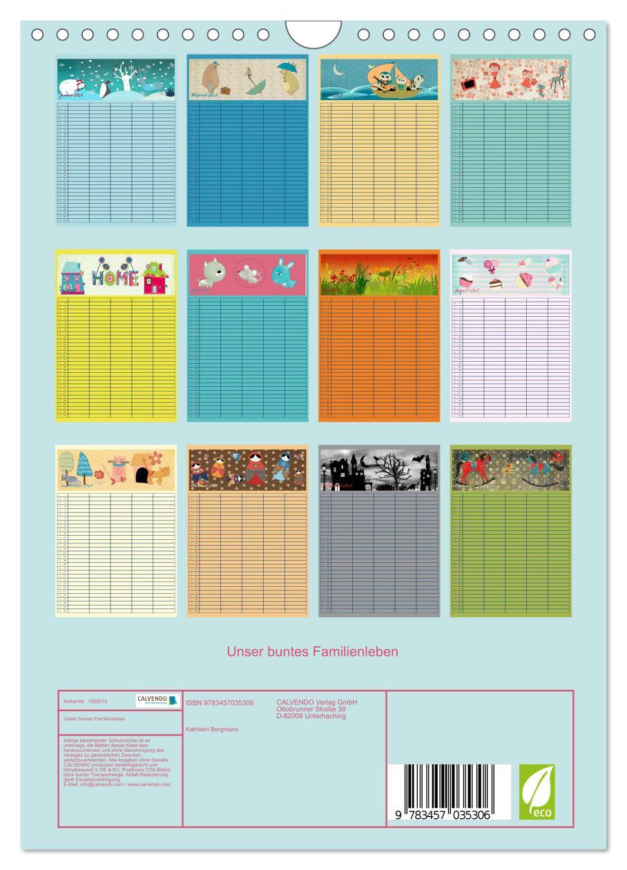 Bild: 9783457035306 | Unser buntes Familienleben (Wandkalender 2025 DIN A4 hoch),...