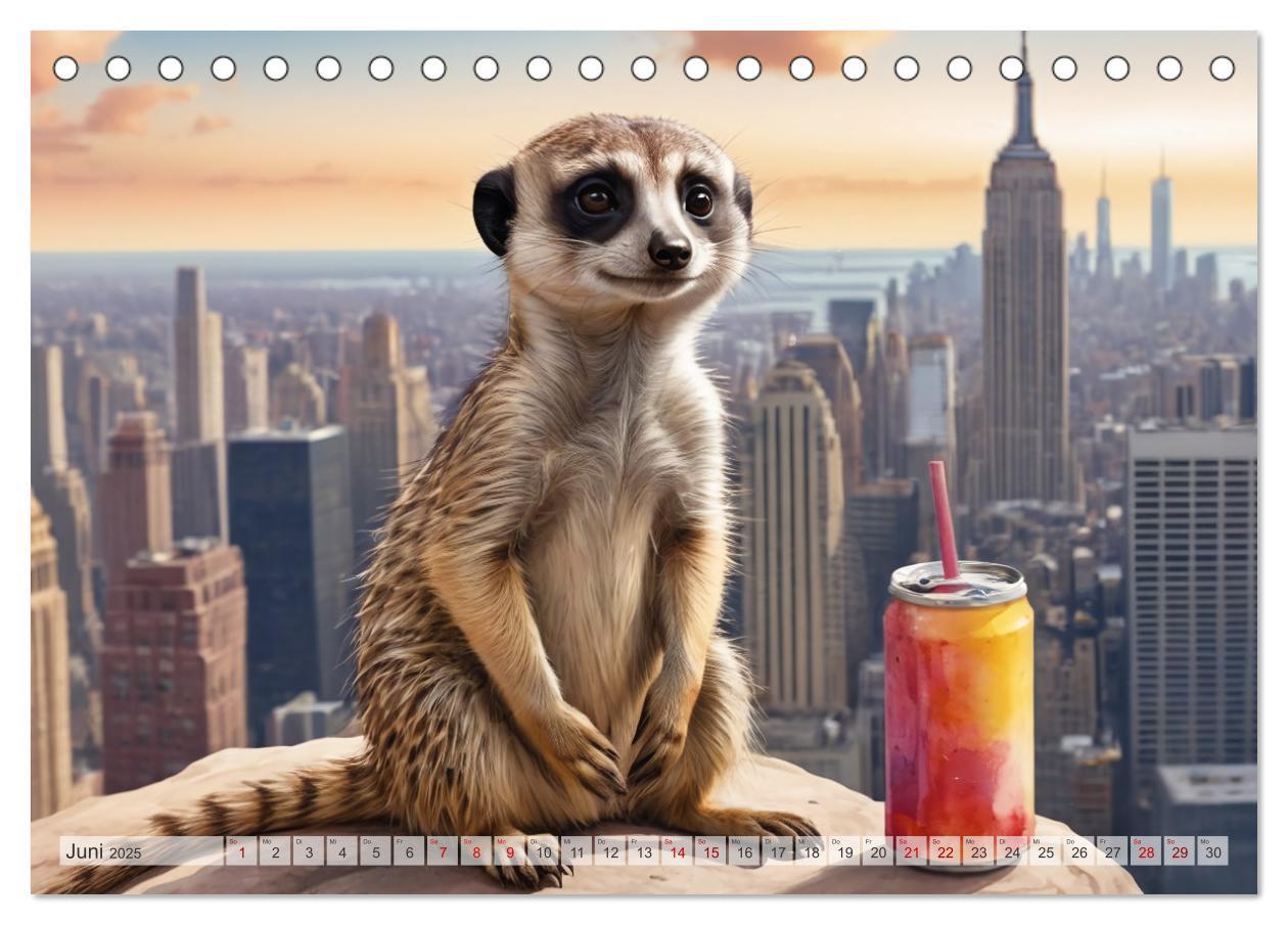 Bild: 9783383797972 | Erdmännchen in New York City (Tischkalender 2025 DIN A5 quer),...