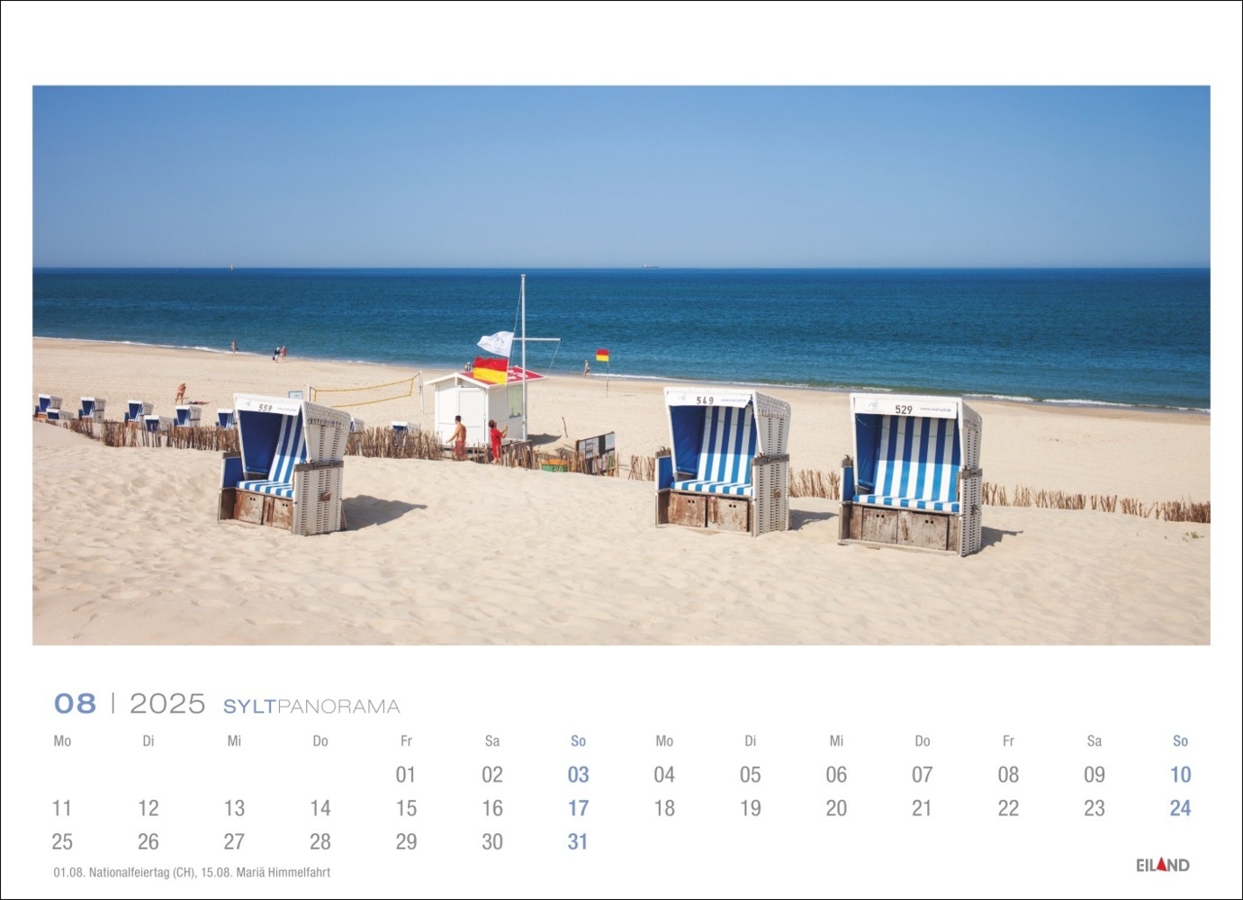 Bild: 9783964023384 | Sylt Panorama Postkartenkalender 2025 - Hans Jessel | Hans Jessel