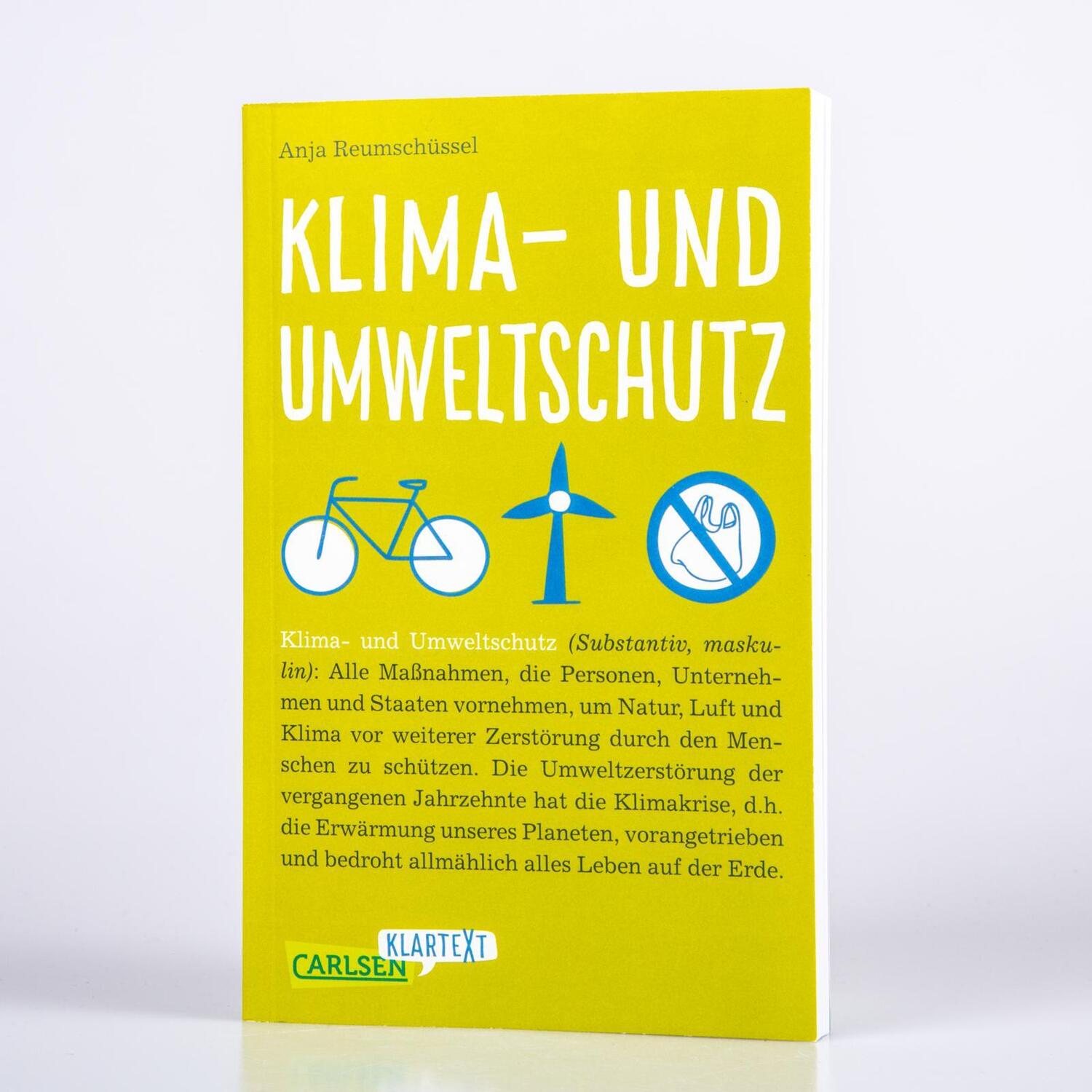 Bild: 9783551318954 | Carlsen Klartext: Klima- und Umweltschutz | Anja Reumschüssel | Buch