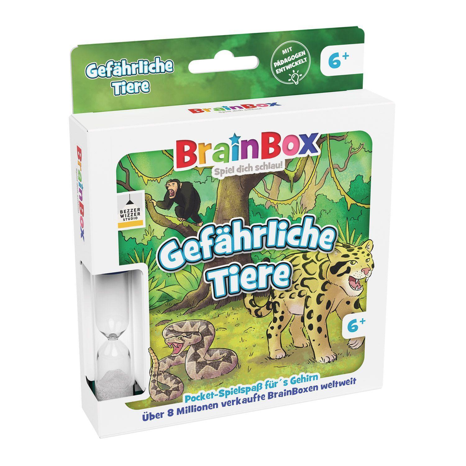 Bild: 5025822549020 | Brain Box Pocket - Gefährliche Tiere | Brain Box | Spiel | Deutsch