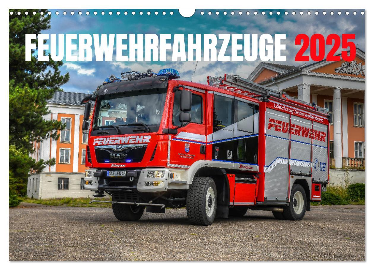 Cover: 9783435037070 | Feuerwehrfahrzeuge (Wandkalender 2025 DIN A3 quer), CALVENDO...