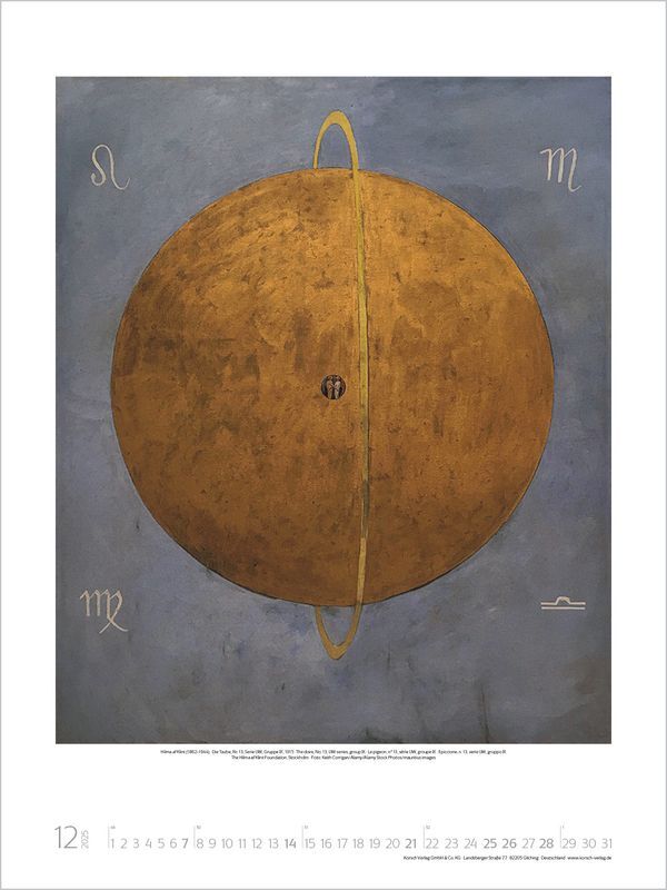 Bild: 9783731879718 | Hilma af Klint 2025 | Korsch Verlag | Kalender | Spiralbindung | 14 S.