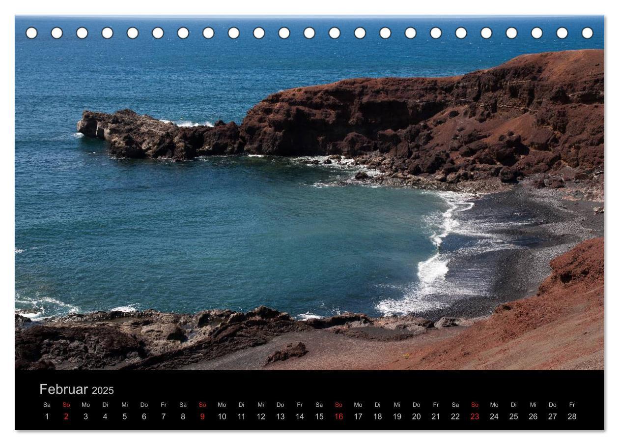 Bild: 9783435720897 | Unterwegs auf Lanzarote (Tischkalender 2025 DIN A5 quer), CALVENDO...