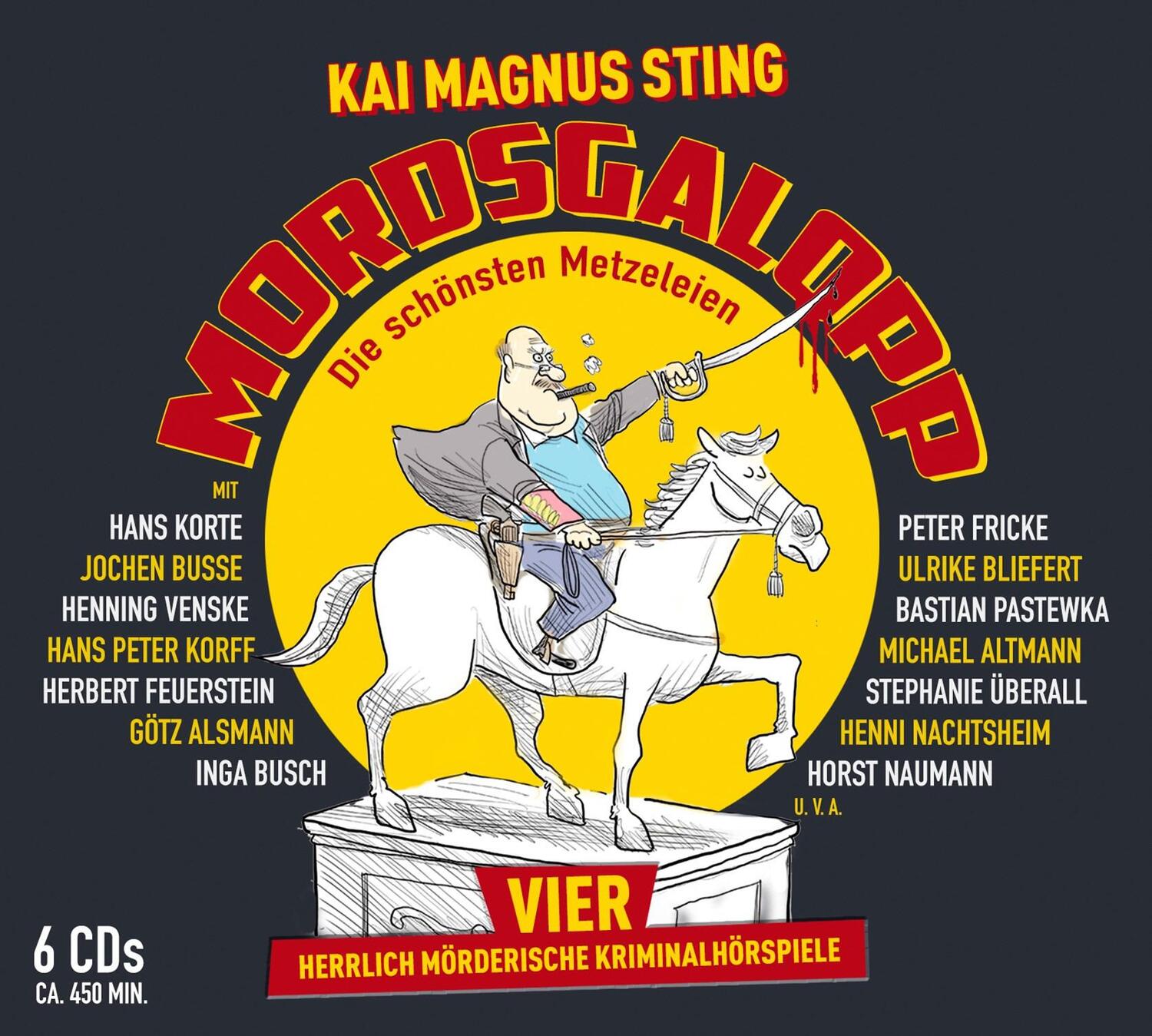 Cover: 9783837158335 | MORDSGALOPP - Vier herrlich mörderische Krimi-Hörspiele | WortArt | CD