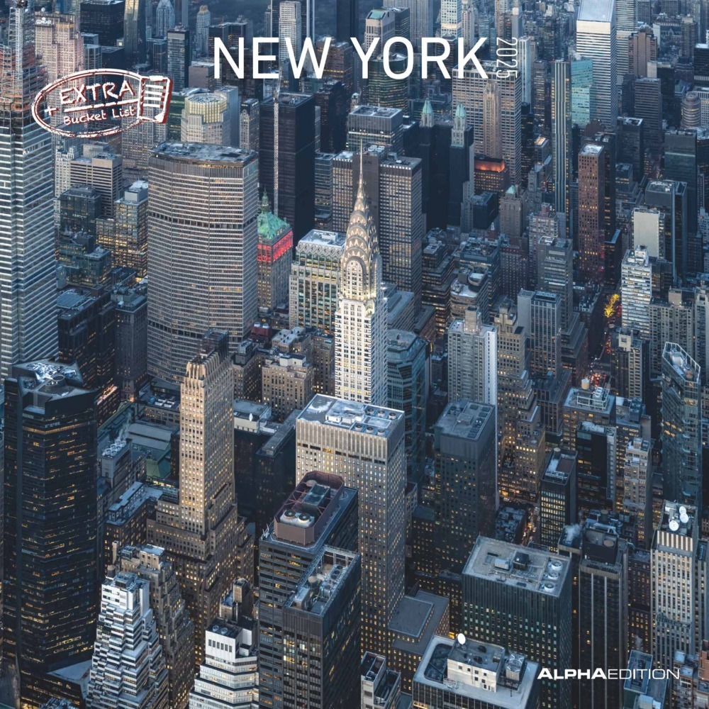 Cover: 4251732340933 | Alpha Edition - New York 2025 Broschürenkalender, 30x30cm,...