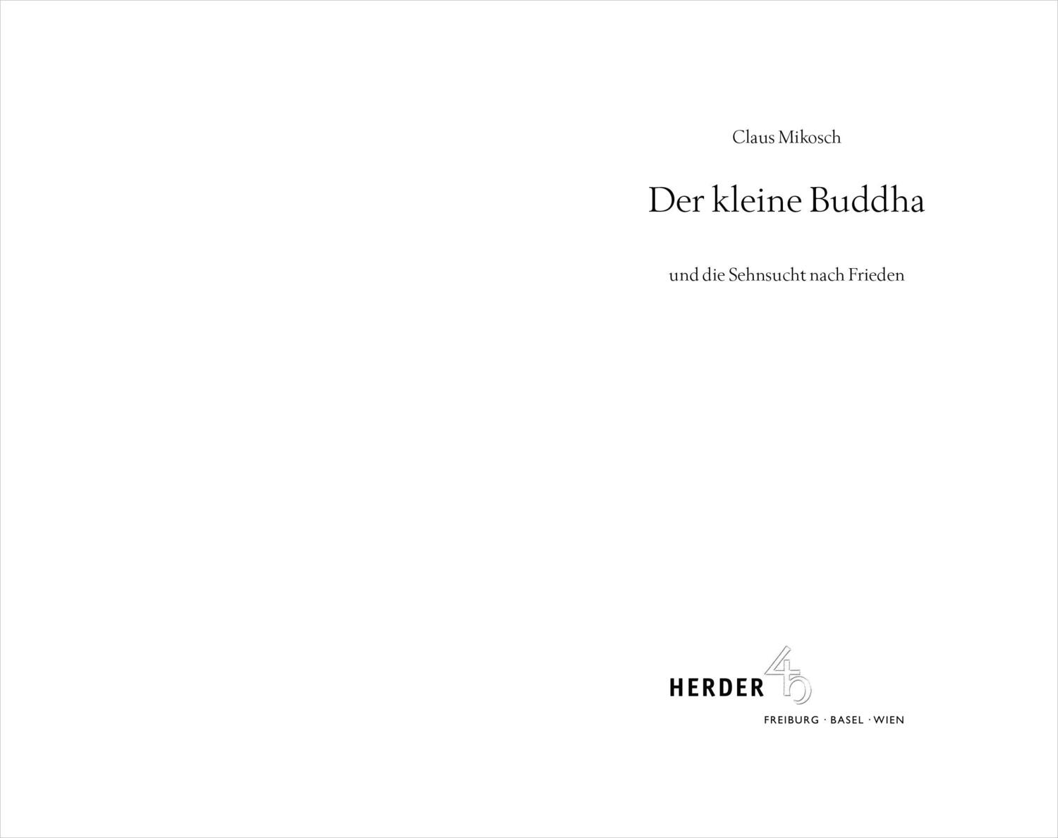 Bild: 9783451034404 | Der kleine Buddha und die Sehnsucht nach Frieden | Claus Mikosch