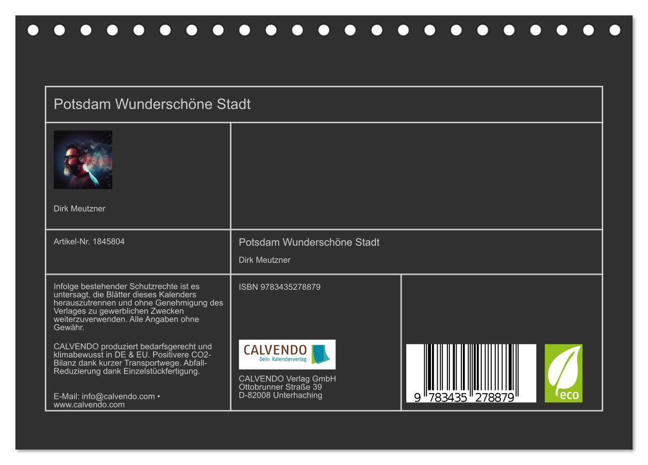 Bild: 9783435278879 | Potsdam Wunderschöne Stadt (Tischkalender 2025 DIN A5 quer),...