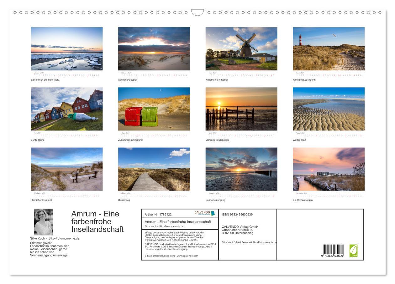 Bild: 9783435600939 | Amrum - Eine farbenfrohe Insellandschaft (Wandkalender 2025 DIN A2...