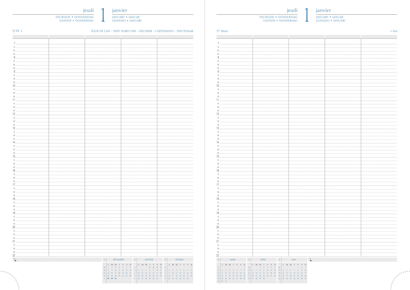 Bild: 3660942011921 | Journal 29/2 schwarz | Kalender | Mit Eckperforation | Deutsch