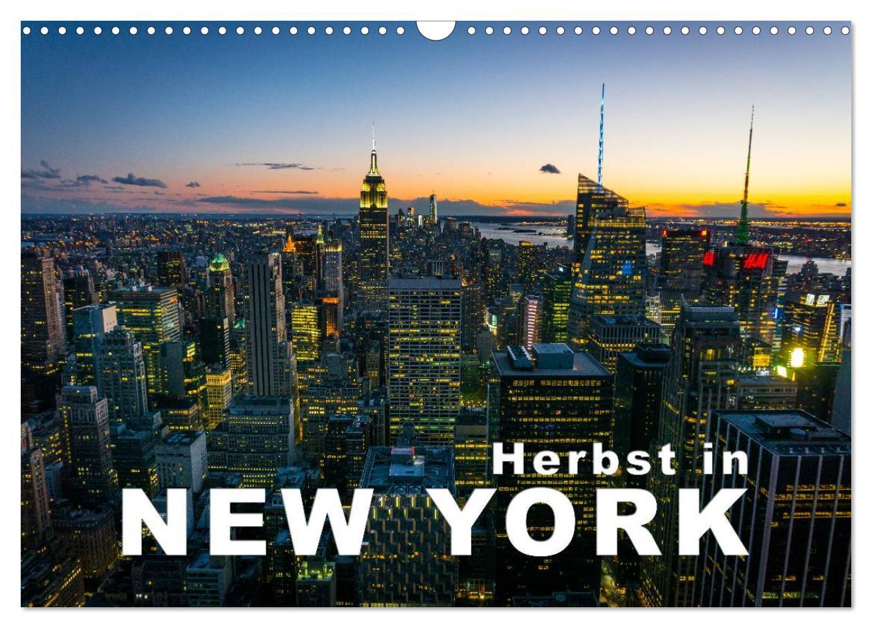 Cover: 9783435513093 | Herbst in New York (Wandkalender 2025 DIN A3 quer), CALVENDO...