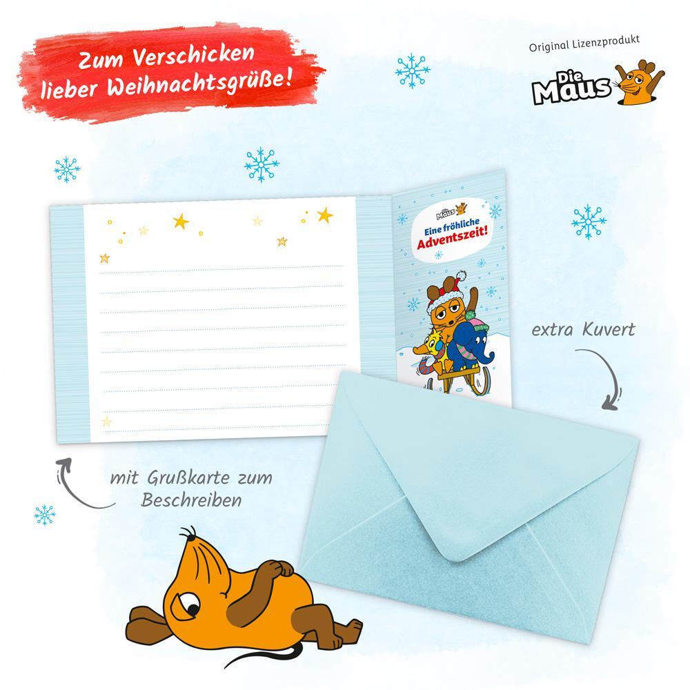 Bild: 9783988020949 | Trötsch Die Maus Windlicht Adventskalender | Karte Weihnachtskarte