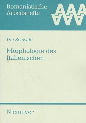 Cover: 9783484540392 | Morphologie des Italienischen | Uta Seewald | Taschenbuch | VIII