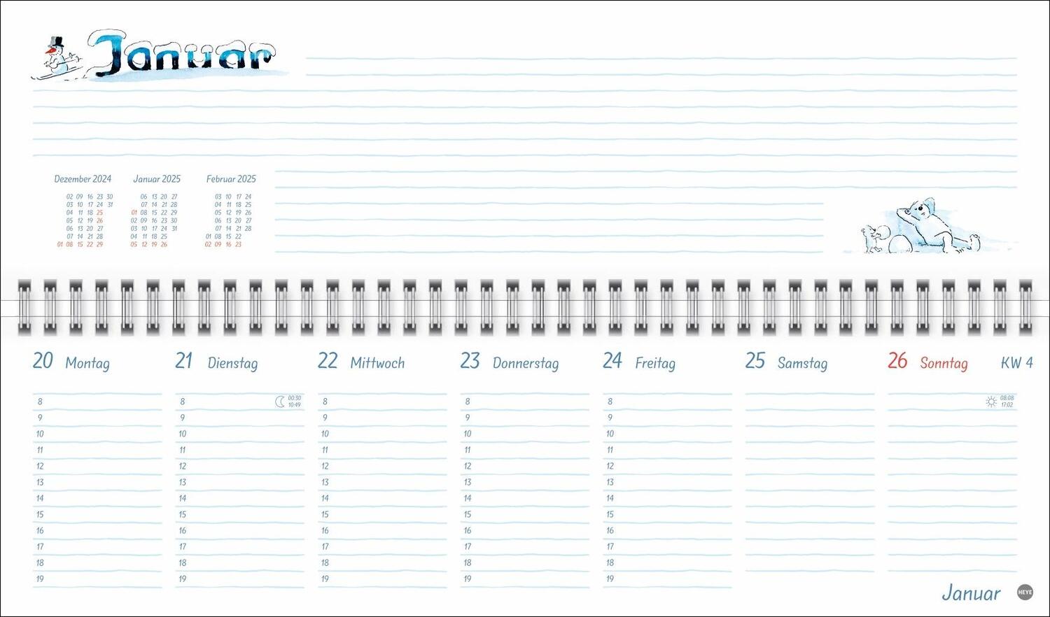 Bild: 9783756406548 | Helme Heine: Wochenquerplaner 2025 | Helme Heine | Kalender | 112 S.