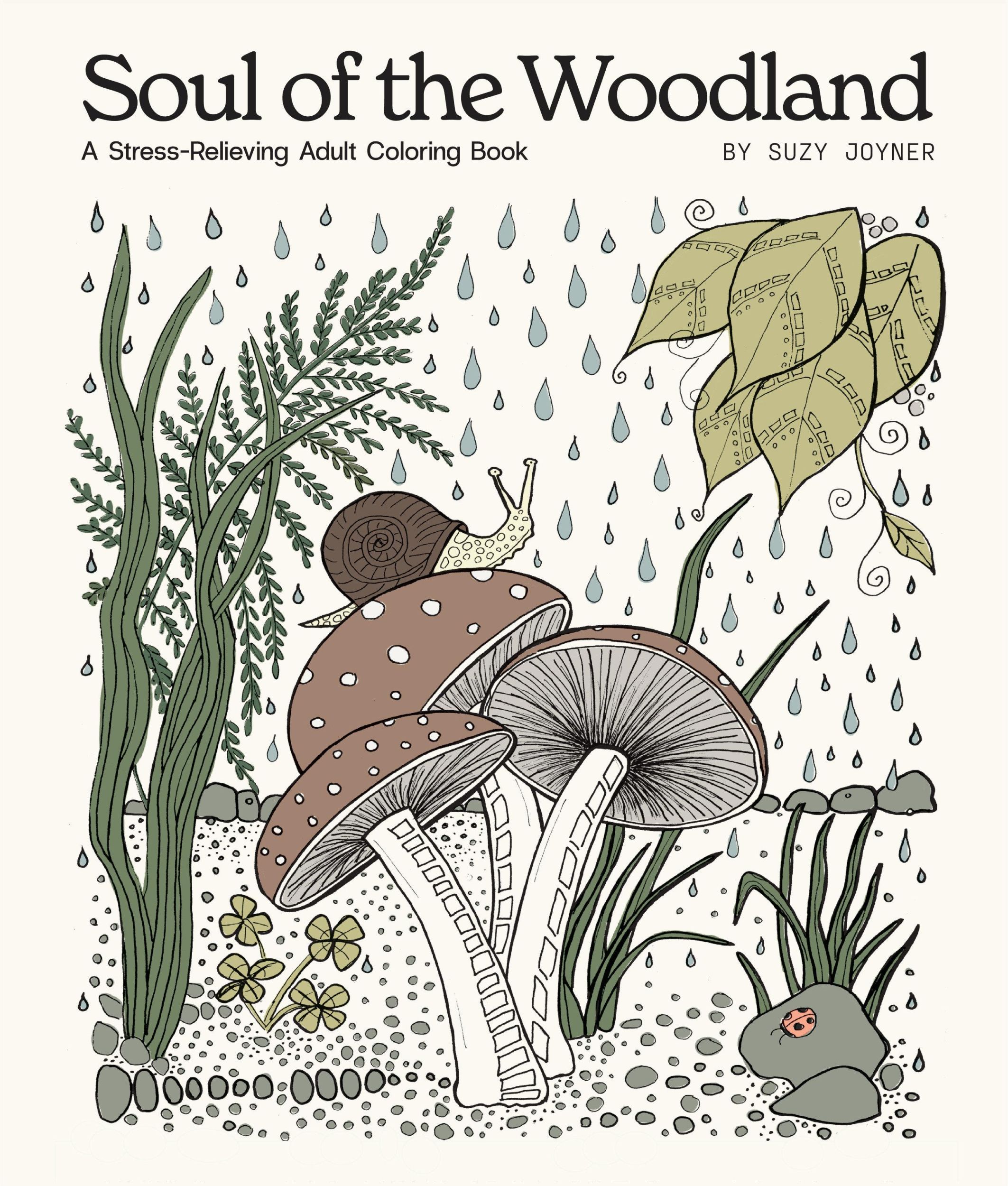 Cover: 9781958803745 | Soul of the Woodland | A Stress Relieving Adult Coloring Book | Joyner