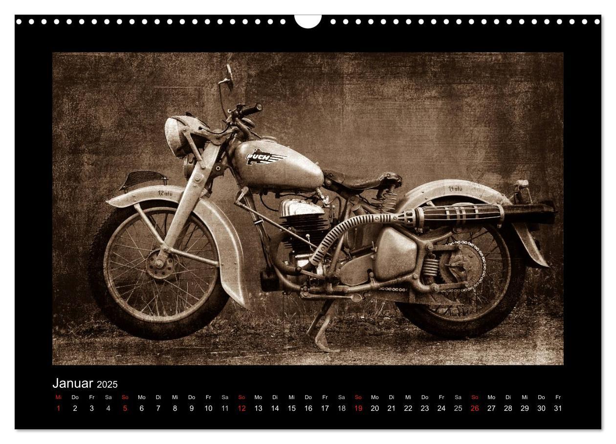 Bild: 9783435839100 | Motorrad Oldtimer (Wandkalender 2025 DIN A3 quer), CALVENDO...